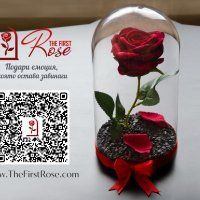 Вечна роза в голяма стъкленица - Стилен подарък за рожден ден на жена / Уникален подарък за юбилей, снимка 3 - Декорация за дома - 19454247