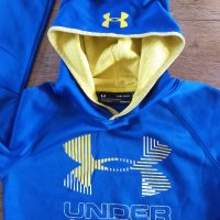  under armour - страхотно юношеско горнище  ПО РАЗМЕР ЮНОШЕСКА НОМЕРАЦИЯ 158-17, снимка 1 - Детски анцузи и суичери - 42881422