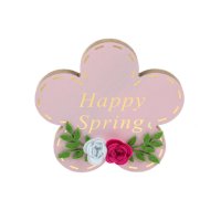 Великденско декоративно цвете, Розово, 15x1,5x15cm, снимка 1 - Декорация за дома - 44180547