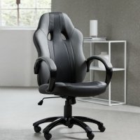 Геймърски стол AGGESTRUP сив/черен, снимка 2 - Столове - 30873765