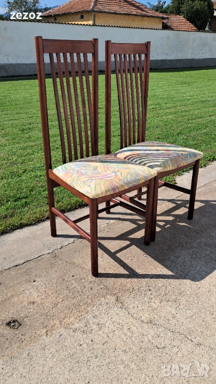 Столове-2бр. трапезни масив орех №014, снимка 1