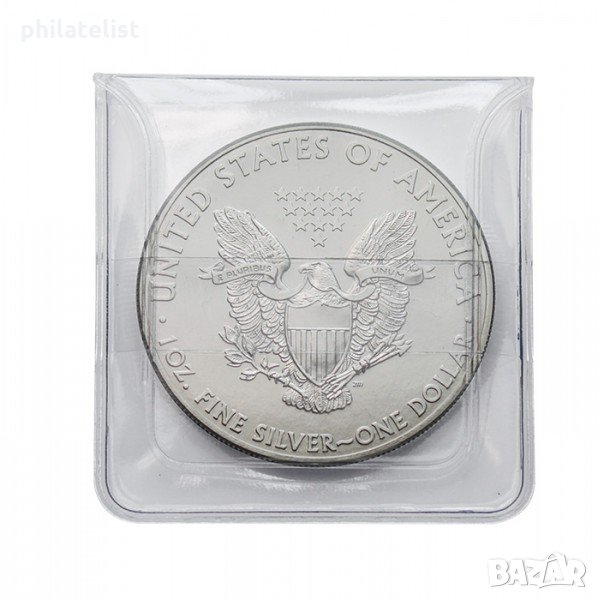 Lindner опаковки за монети единични с капаче 100 бр., снимка 1