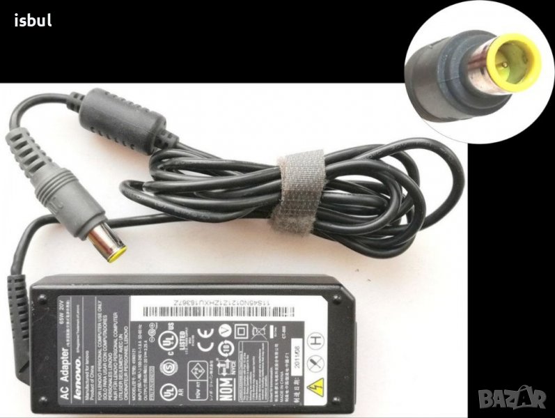 Оригинално зарядно Lenovo 20V 3.25A 4.5A, адаптер, захранване, снимка 1