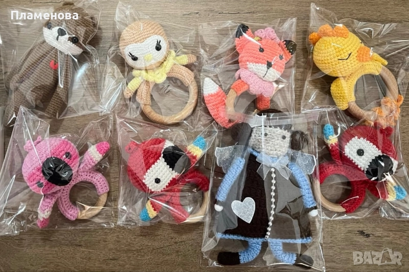 Ръчно плетени дрънкалки и играчки, снимка 1