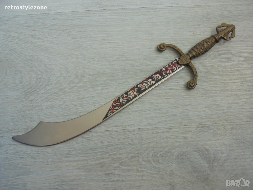 № 8455 Стар декоративен нож – ориенталски стил , снимка 1