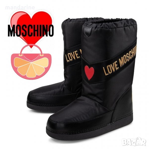 LOVE MOSCHINO № 37/38 & 39/40 🍊 Дамски апрески с лого PEACE & LOVE нови с етикети, снимка 1