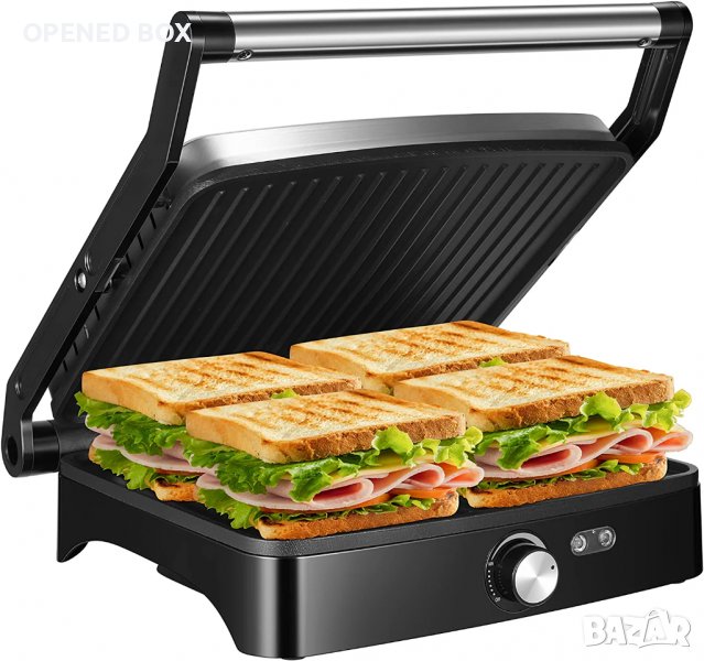 Скара OSTBA Panini Press Grill Indoor с регулиране на температурата, 1200 W, снимка 1