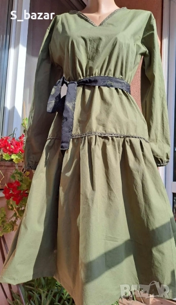 нова,памучна рокля,р-р с/м, снимка 1