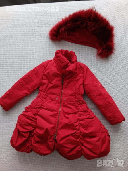 Детско зимно яке с естествен пух, снимка 1