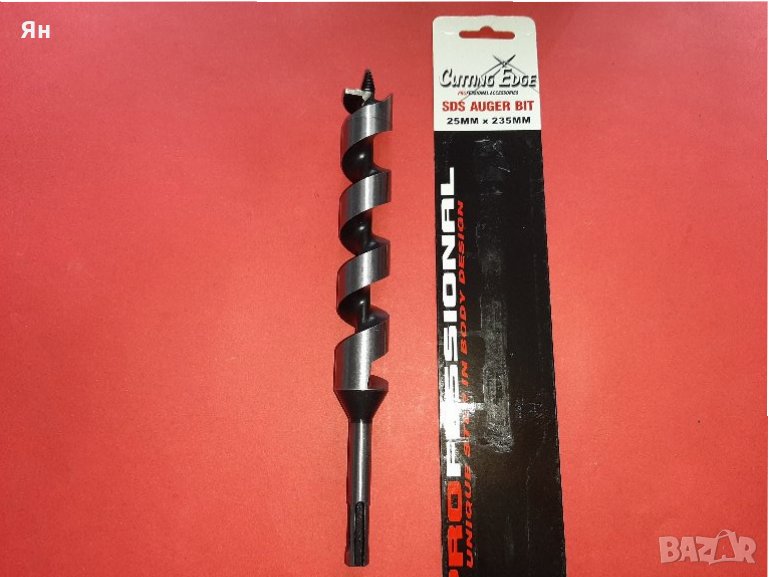 Качествено Усукано Спираловидно Свредло Бургия за Солидно Дърво/Греди/Талпи-25мм , снимка 1
