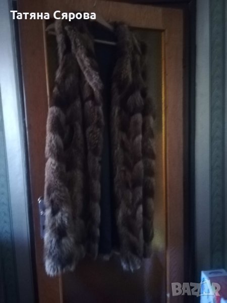 Дълъг елек естествена кожа, снимка 1