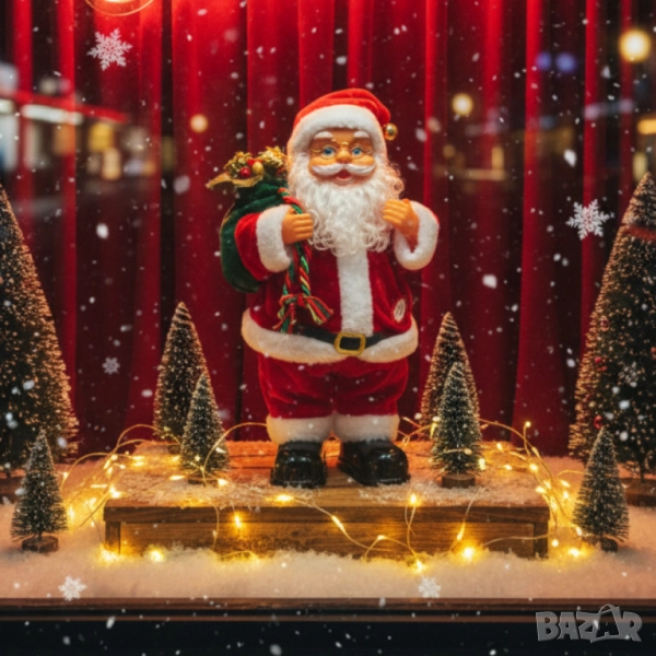 Танцуващ Дядо Коледа с музика и светлини – празнично настроение у дома, снимка 1