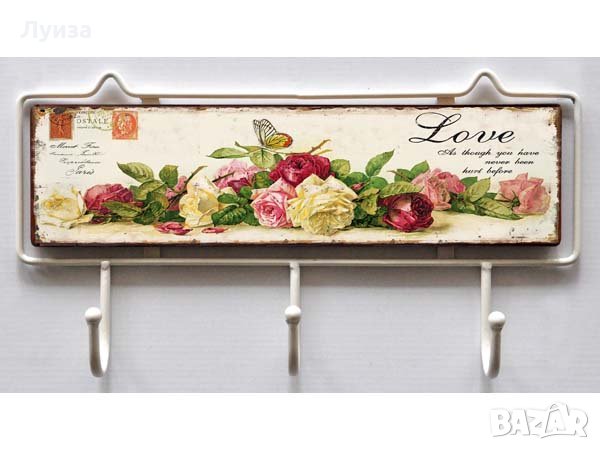 Красива стенна закачалка-дърво и метал, 2 вида, снимка 1