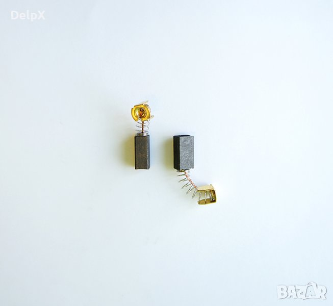 Въглено-графитна четка с пружина и накрайник профил 6,3x8x16mm, снимка 1