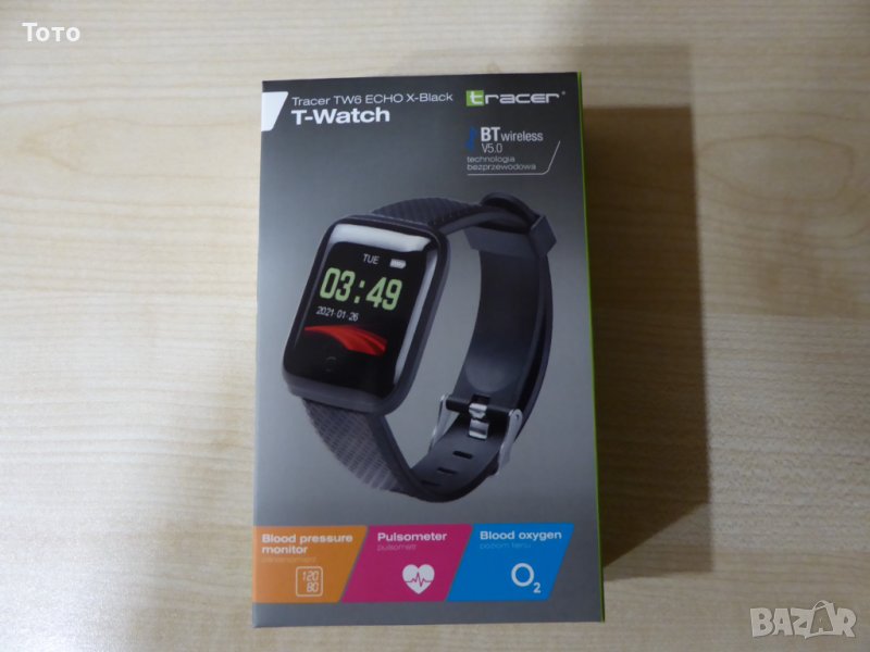 Смарт часовник Tracer TW6 ECHO X с подарък работни очилала, снимка 1