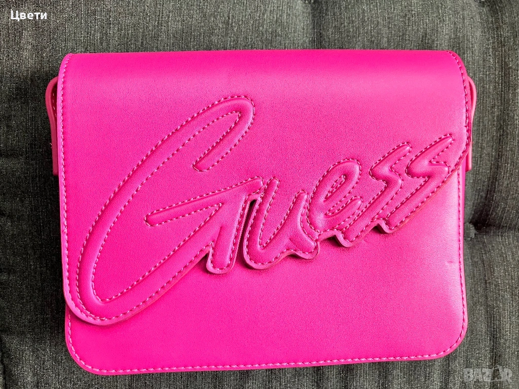 Розова чанта Guess, снимка 1
