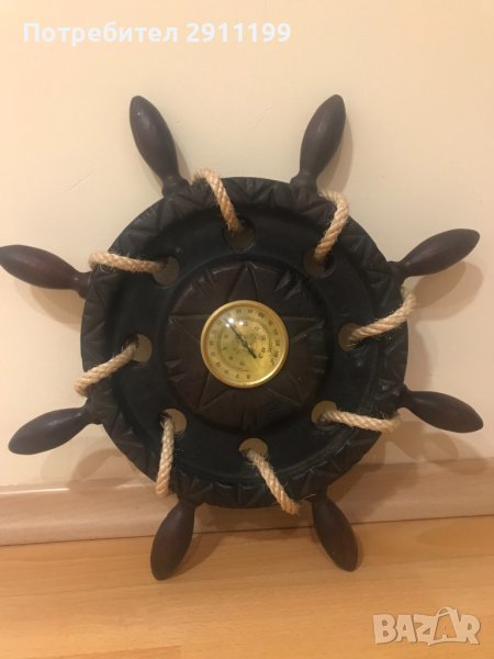 Стар дървен термометър, снимка 1