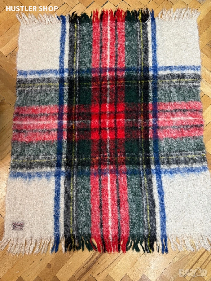 Покривка/одеало VINTAGE GLEN CREE 100 % MOHAIR. Размер 90х110, снимка 1