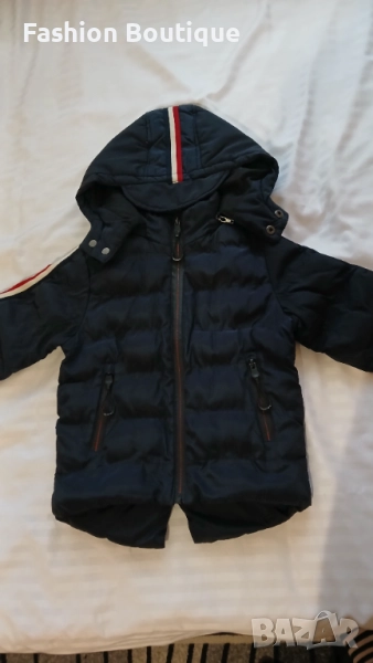 ПРОДАВАМ  Детско зимно яке, размер  24 месеца + нова шапка!!! Якето е запазено с 1-на единствена заб, снимка 1
