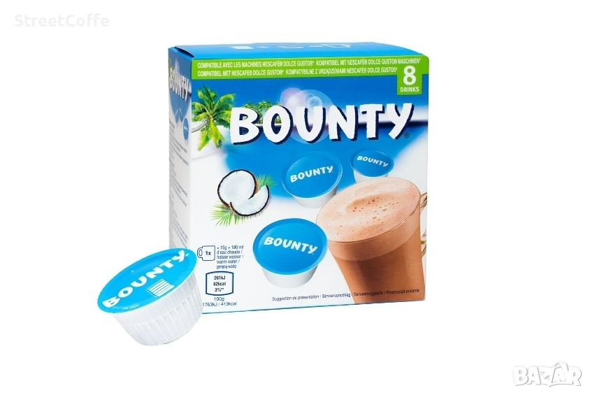 капсули bounty за кафемашина dolce gusto, снимка 1