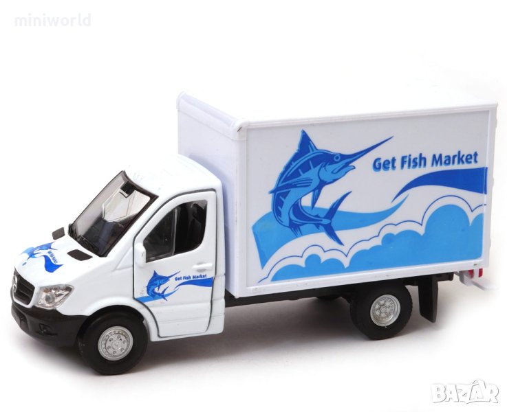 Mercedes-Benz Sprinter furgon - мащаб 1:39 на Welly моделът е нов в кутия, снимка 1