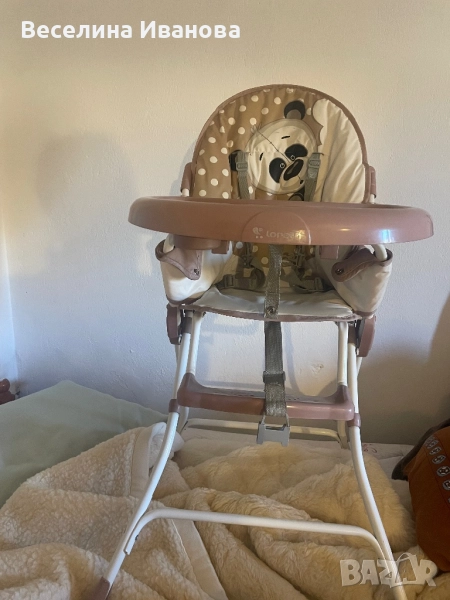 Шезлонг детско столче за хранене, снимка 1