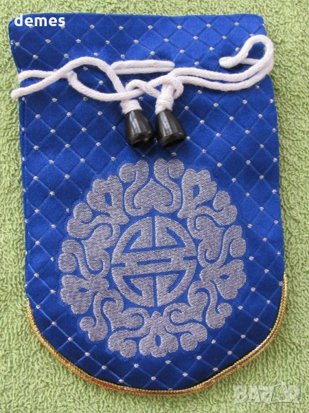  Традиционна торбичка тип пунгия от плат DELL от Монголия-3, снимка 1