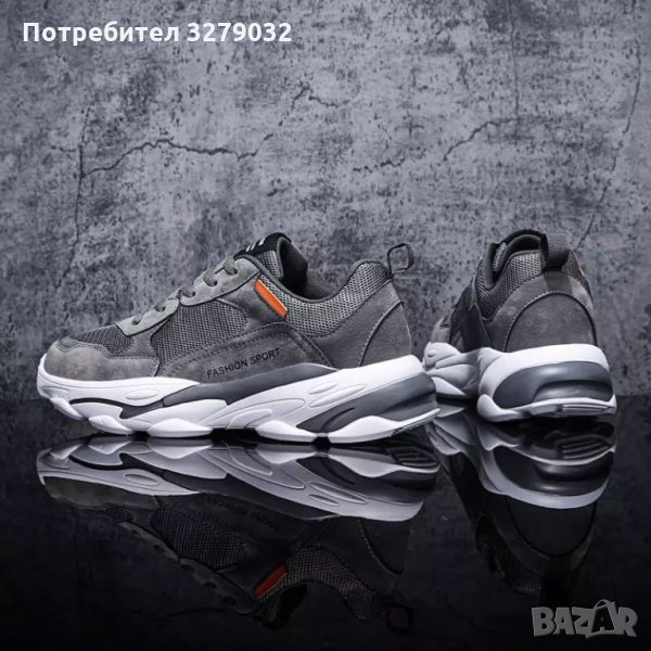 Спортни Маратонки Fashion Sport в сиво и Бяло,размери 39-46 номер, снимка 1