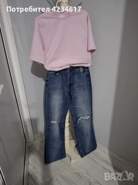 Дънки, панталон, две блузки и жилетка , снимка 1