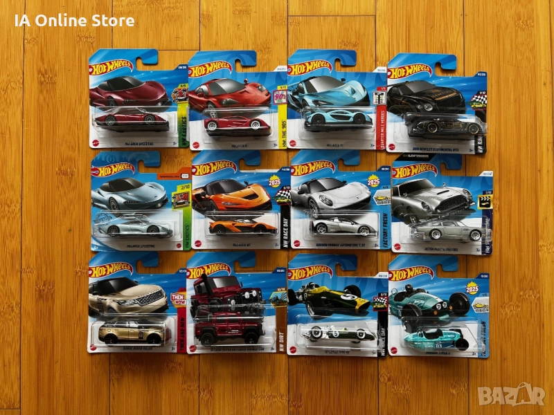 Hot Wheels McLaren Speedtail; F1; W1; P1; Velar;Defender; Bentley; DB5, снимка 1