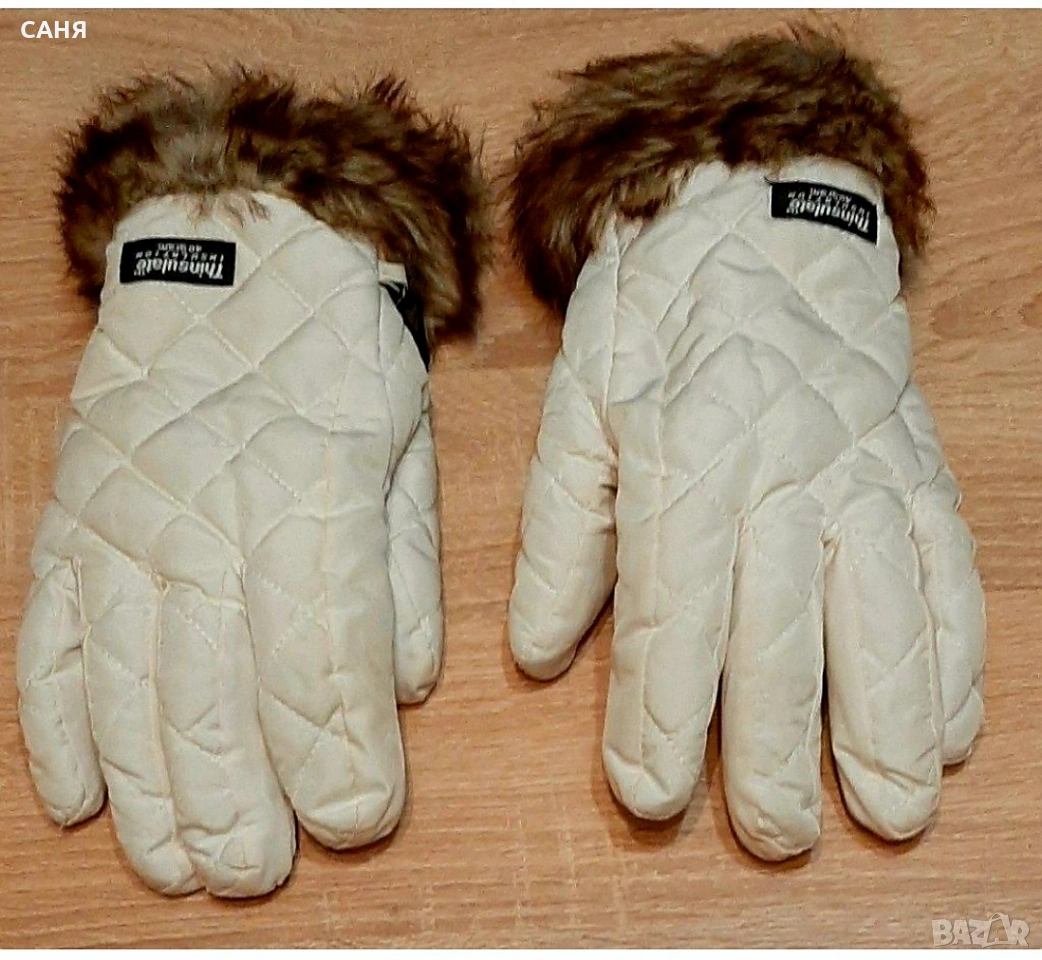 Непромокаеми ръкавици с топлоизолацияТHiNSULATE и дълги,ефектни шалове, снимка 1