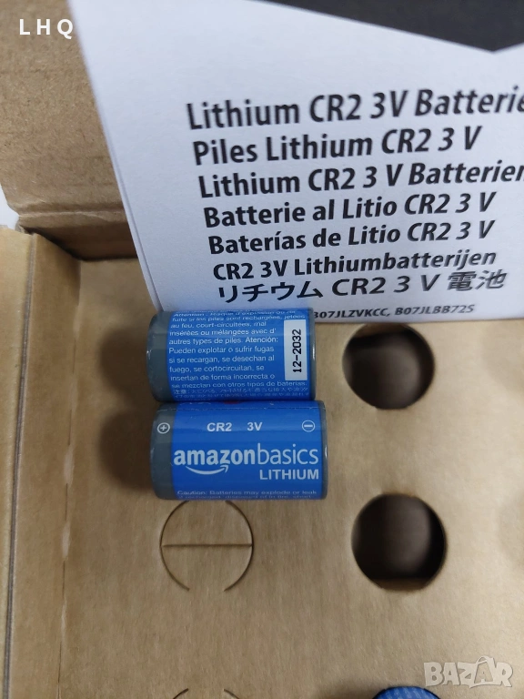 Батерии литиеви Amazon Basics CR2 3V 800mAh, снимка 1