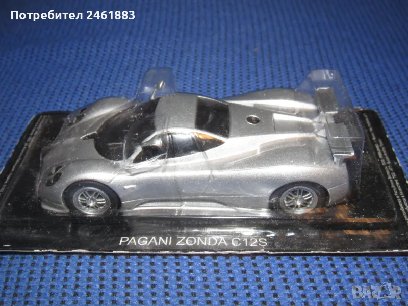 1/43 метална колекционерска количка Deagostini Pagani Zonda Z12Sновa, снимка 1