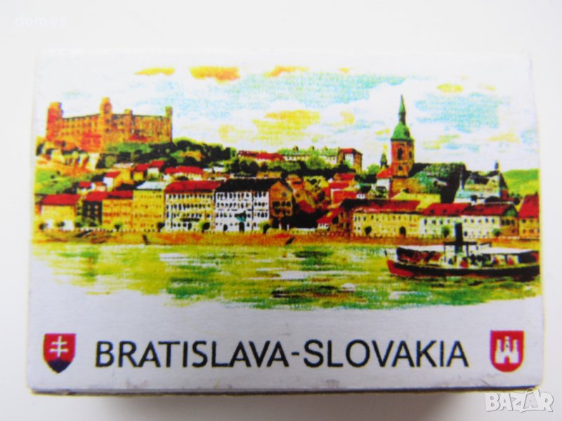 Колекционерски кибрит-магнит от Братислава, Словакия-9, снимка 1