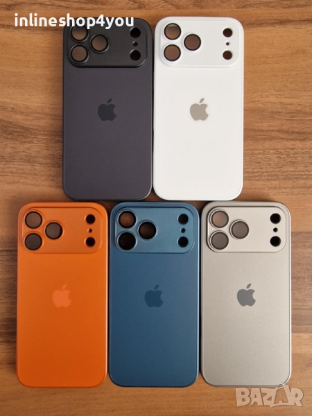 Матов Стъклен Кейс за Apple iPhone 17 Pro - Различни цветове, снимка 1