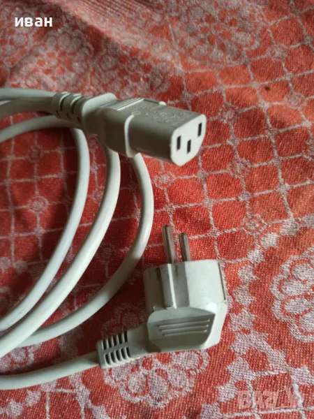 Захранващ кабел за компютър, снимка 1