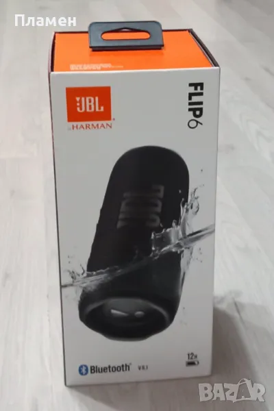 Преносима тонколона JBL Flip 6, Bluetooth, PartyBoost, Черен, снимка 1