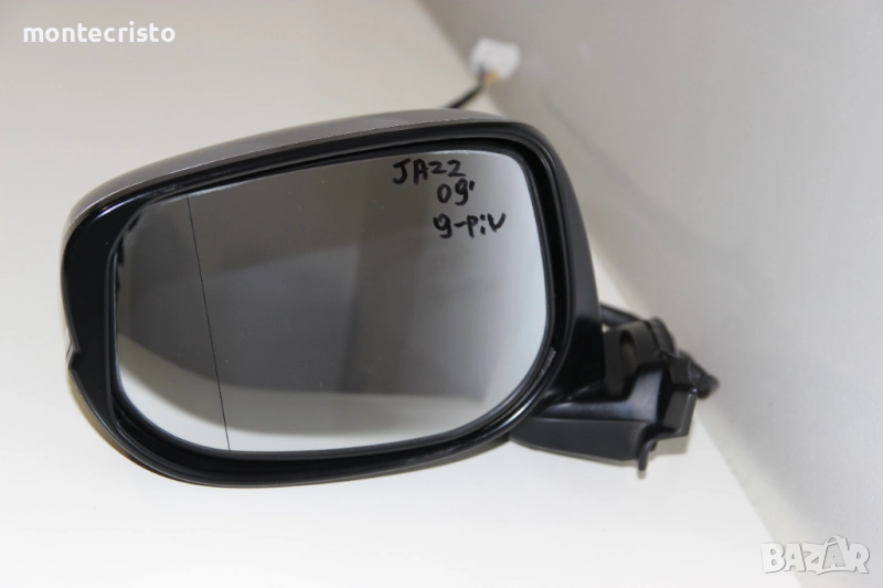 Ляво огледало Honda Jazz (2008-2015г.) 9 пина / прибиране прибиращо Хонда Джаз с мигач, снимка 1