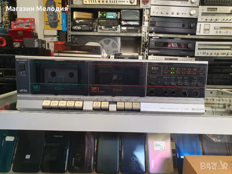 Касетен дек SHARP RT-W600 В отлично техническо и визуално състояние., снимка 1