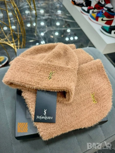 шапка и шал в кутия ysl saint laurent , снимка 1