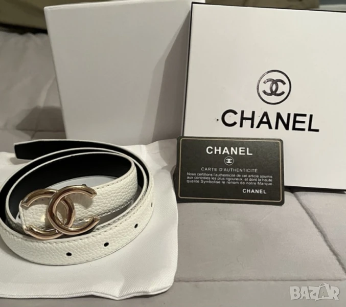 колан от естествена кожа в кутия chanel , снимка 1