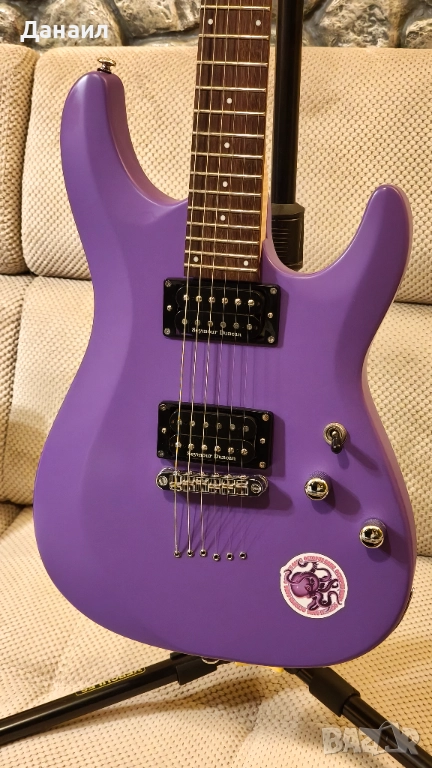 Schecter C-6 Deluxe Satin Purple - ъпгрейдвана, като нова, снимка 1