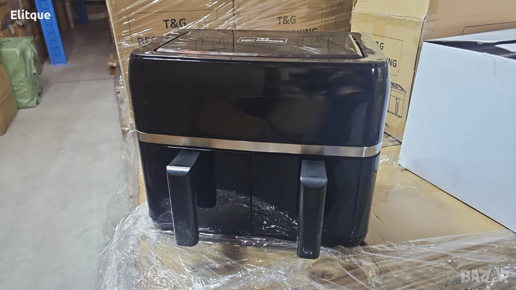 Двоен Air fryer T&G BEST COOKING 32847A0 - отделни LED дисплеи за всяка зона, снимка 1