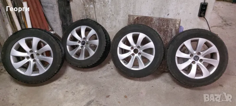 Продавам 4 бр.ал.джанти с гуми за Ситроен Пежо, снимка 1