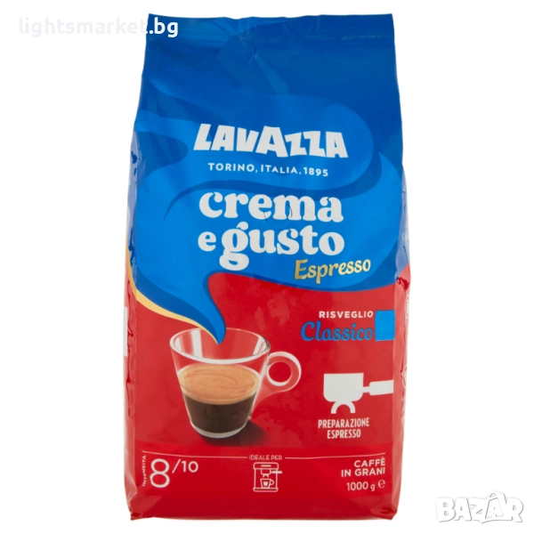 Lavazza Crema e Gusto Espresso 1кг кафе на зърна, снимка 1