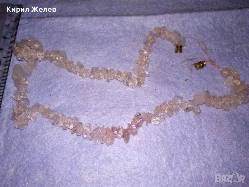 КОЛИЕ ГЕРДАН от БЛЕСТЯЩИ НАТУРАЛНИ ПЛАНИНСКИ КРИСТАЛИ 34696, снимка 1