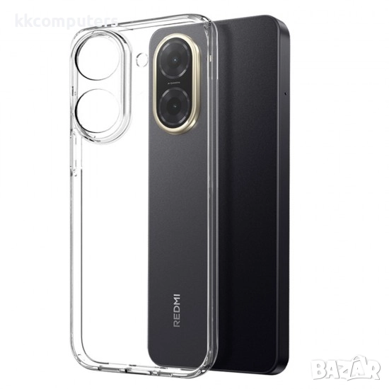 Силиконов кейс MBX 2mm и Птотектор За Xiaomi Redmi A5, Прозрачен, снимка 1