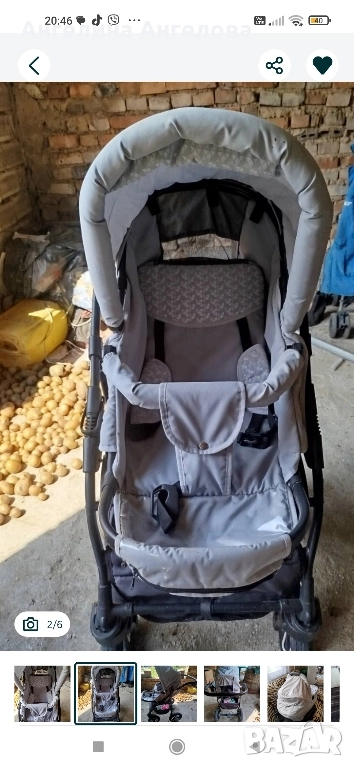 продавам количка с два коша много запазена , снимка 1