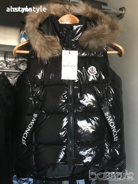 Празнична цена-Асиметричен елек с естествен косъм-реплика, снимка 1