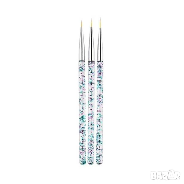 РАЗПРОДАЖБА! - Комплект Детайлни четка за нокти – 7/9/11 мм, снимка 1